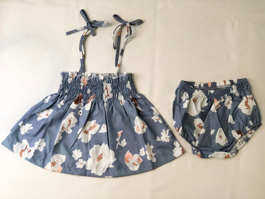 Blue 2pc /Floral Set